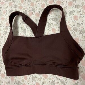Old Navy Go Dry High Support Cross-Back Sports Bra - Plumwine Color - EUC